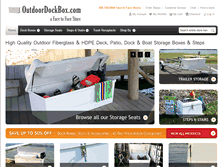 Tablet Screenshot of outdoordockbox.com